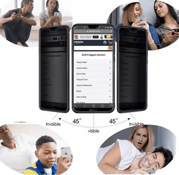 9D Anti Spy Privacy Tampered Glass  9D Anti Spy Privacy Tampered Glass